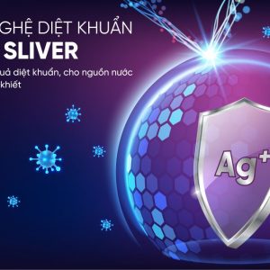 Máy lọc Mutosi có công nghệ diệt khuẩn Nano Silver hiện đại
