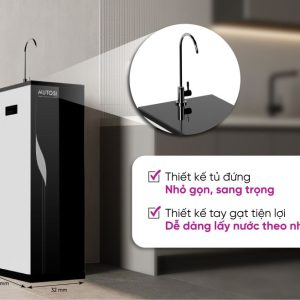 Máy lọc nước Mutosi BMT có thiết kế đẹp gọn gàng