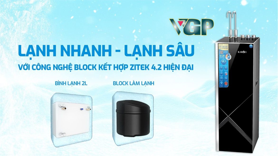 Karofi KAD M85 có công nghệ làm lạnh Ziteck 4.2 hiện đại với bình lạnh smax 2 lít